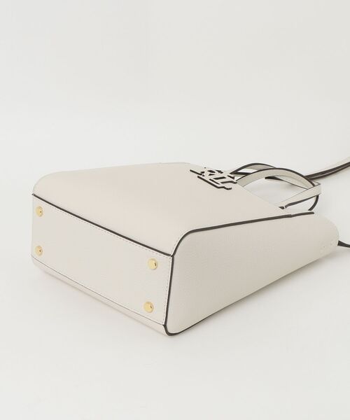 LAUREN RALPH LAUREN（ローレン ラルフ ローレン）の「ペブルド レザー スモール Cameryn トート バッグ（トートバッグ・レディース・ホワイト・ONE）」の3枚目の写真