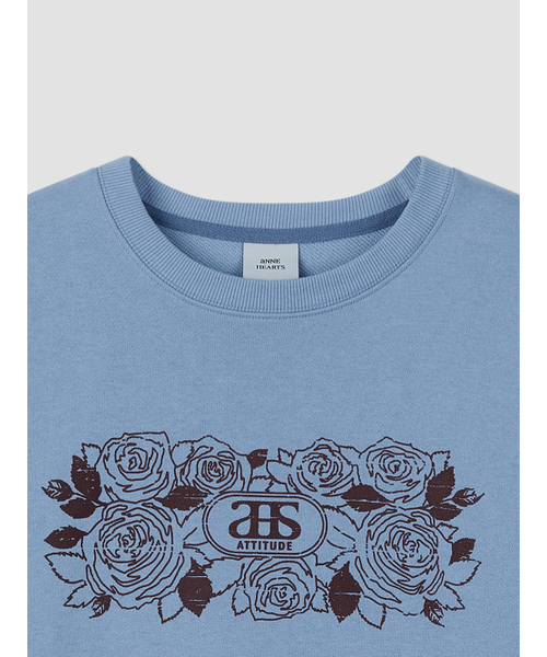 ANNEHEARTS（アンハーツ）の「Rosevine Sweatshirts Blue（スウェット・レディース・その他・FREE）」の4枚目の写真
