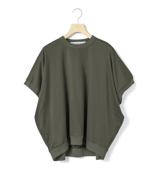 MidiUmi(ミディウミ)の「MidiUmi コクーンプルオーバー(Tシャツ/カットソー・レディース・カーキ/ブラック/ライトグレー/オフホワイト/チャコールグレー/ピンク・FREE)」の1枚目の写真