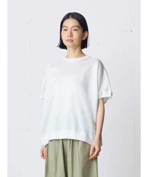 MidiUmi(ミディウミ)の「MidiUmi コクーンプルオーバー(Tシャツ/カットソー・レディース・カーキ/ブラック/ライトグレー/オフホワイト/チャコールグレー/ピンク・FREE)」の14枚目の写真