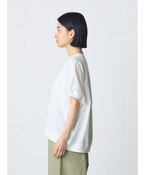 MidiUmi(ミディウミ)の「MidiUmi コクーンプルオーバー(Tシャツ/カットソー・レディース・カーキ/ブラック/ライトグレー/オフホワイト/チャコールグレー/ピンク・FREE)」の15枚目の写真
