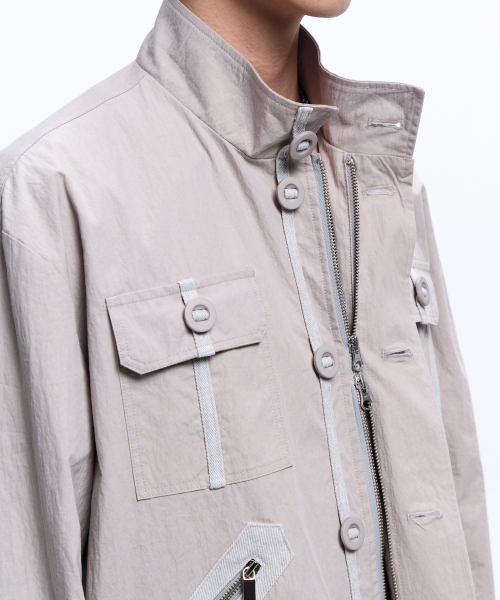 RSSC（アールエスエスシー）の「DENIM MIXED COTTON FIELD JACKET - GRAY（ミリタリージャケット・レディース・その他・1/2）」の8枚目の写真