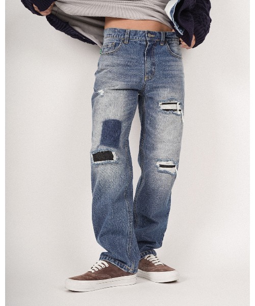 #Re:room(リルーム)の「ヴィンテージストレートデニムパンツ(デニムパンツ・メンズ・ブルー・SMALL)」の1枚目の写真