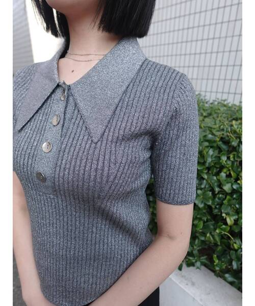 LAGUNAMOON（ラグナムーン）の「カラーネックラインニットプルオーバー（ニット/セーター・レディース・グレー/その他/アイボリー/ピンク/その他1/ベージュ/ネイビー・FREE）」の21枚目の写真