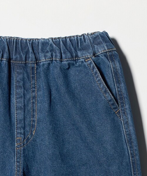 green label relaxing（グリーンレーベルリラクシング）の「デニム クロップド ペインター パンツ / キッズ  100cm-160cm（デニムパンツ・キッズ・ネイビー・110cm/100cm/120cm/130cm/140cm/150cm/160cm）」の8枚目の写真