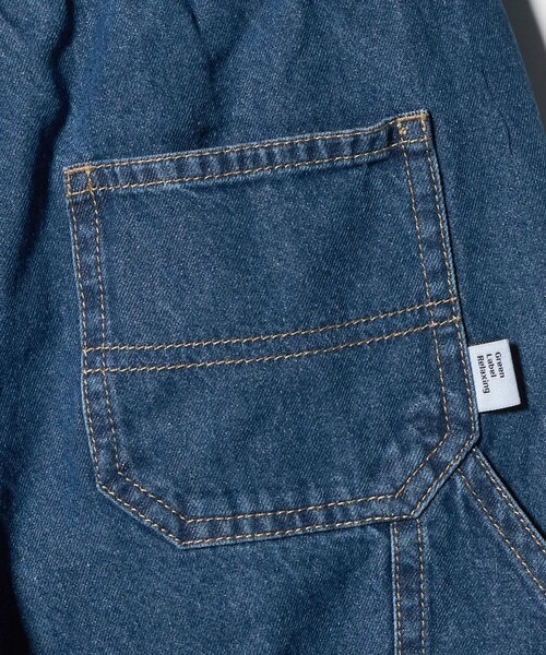 green label relaxing（グリーンレーベルリラクシング）の「デニム クロップド ペインター パンツ / キッズ  100cm-160cm（デニムパンツ・キッズ・ネイビー・110cm/100cm/120cm/130cm/140cm/150cm/160cm）」の10枚目の写真