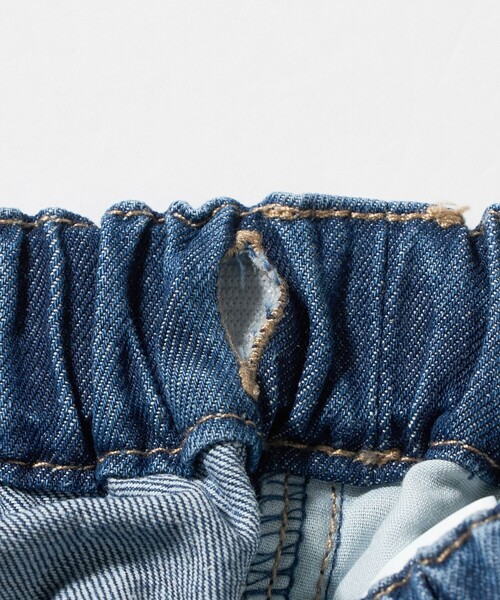 green label relaxing（グリーンレーベルリラクシング）の「デニム クロップド ペインター パンツ / キッズ  100cm-160cm（デニムパンツ・キッズ・ネイビー・110cm/100cm/120cm/130cm/140cm/150cm/160cm）」の15枚目の写真