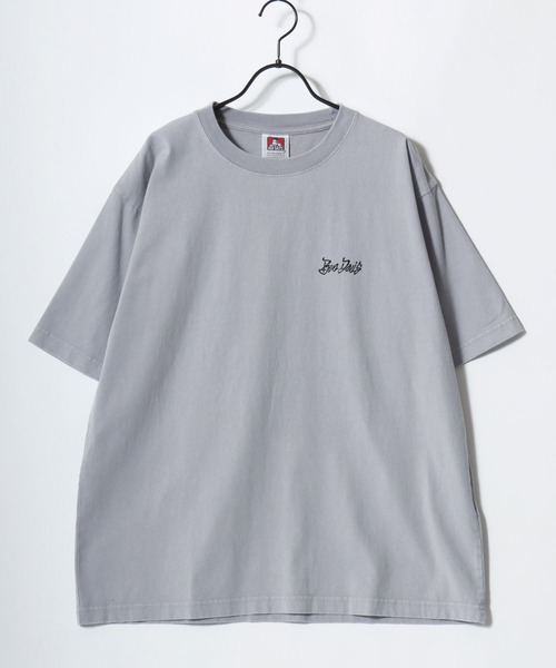 BEN DAVIS(ベンデイビス)の「BEN DAVIS/ベンデイビス TGGING VNTG TEE/オーバーサイズ ヴィンテージ加工 ストリート バックプリント ロゴ ワンポイント 半袖Tシャツ/レディース メンズ(Tシャツ/カットソー・メンズ・ライトグレー/ブルー/ブラック・L/XL/M)」の12枚目の写真
