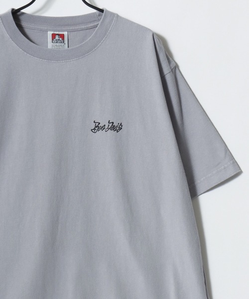 BEN DAVIS(ベンデイビス)の「BEN DAVIS/ベンデイビス TGGING VNTG TEE/オーバーサイズ ヴィンテージ加工 ストリート バックプリント ロゴ ワンポイント 半袖Tシャツ/レディース メンズ(Tシャツ/カットソー・メンズ・ライトグレー/ブルー/ブラック・L/XL/M)」の6枚目の写真
