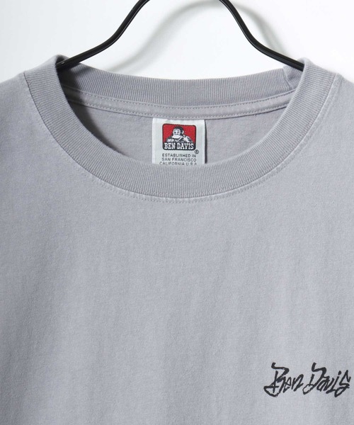 BEN DAVIS(ベンデイビス)の「BEN DAVIS/ベンデイビス TGGING VNTG TEE/オーバーサイズ ヴィンテージ加工 ストリート バックプリント ロゴ ワンポイント 半袖Tシャツ/レディース メンズ(Tシャツ/カットソー・メンズ・ライトグレー/ブルー/ブラック・L/XL/M)」の16枚目の写真