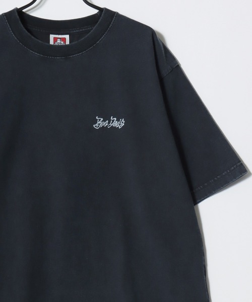 BEN DAVIS(ベンデイビス)の「BEN DAVIS/ベンデイビス TGGING VNTG TEE/オーバーサイズ ヴィンテージ加工 ストリート バックプリント ロゴ ワンポイント 半袖Tシャツ/レディース メンズ(Tシャツ/カットソー・メンズ・ライトグレー/ブルー/ブラック・L/XL/M)」の4枚目の写真
