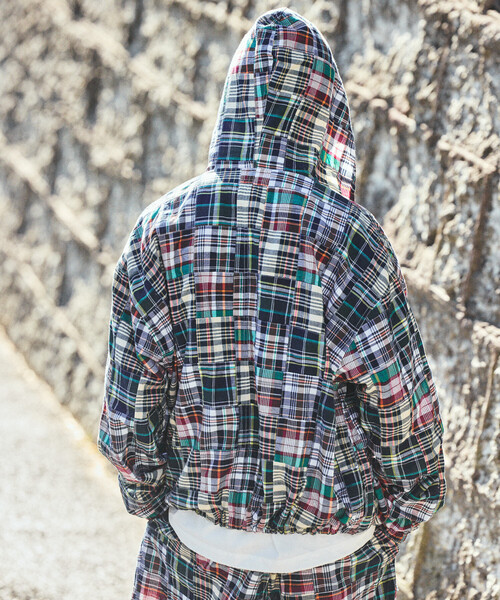 NAUTICA/ノーティカ ビッグシルエット パッチワーク マドラスチェック