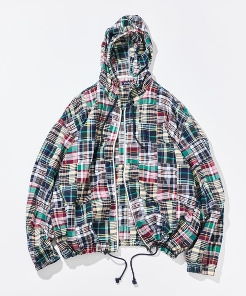 NAUTICA(ノーティカ)の「NAUTICA/ノーティカ ビッグシルエット パッチワーク マドラスチェック ジップアップ マリンパーカー(ブルゾン・メンズ・チェック・MEDIUM/LARGE/X-LARGE)」の9枚目の写真