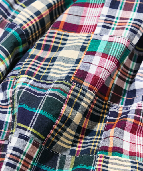 NAUTICA(ノーティカ)の「NAUTICA/ノーティカ ビッグシルエット パッチワーク マドラスチェック ジップアップ マリンパーカー(ブルゾン・メンズ・チェック・MEDIUM/LARGE/X-LARGE)」の13枚目の写真