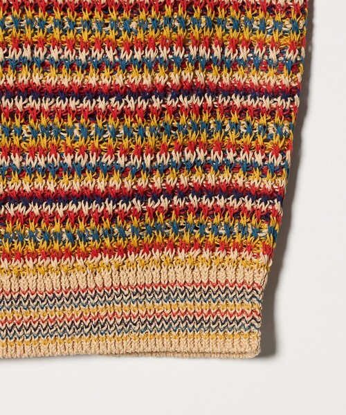 Coohem（コーヘン）の「＜COOHEM＞ SUKE BORDER VEST/ベスト（ベスト・メンズ・レッド/ライム・L/M）」の6枚目の写真