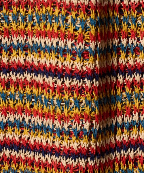 Coohem（コーヘン）の「＜COOHEM＞ SUKE BORDER VEST/ベスト（ベスト・メンズ・レッド/ライム・L/M）」の7枚目の写真