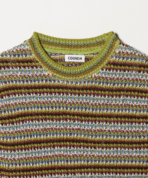 Coohem（コーヘン）の「＜COOHEM＞ SUKE BORDER VEST/ベスト（ベスト・メンズ・レッド/ライム・L/M）」の8枚目の写真