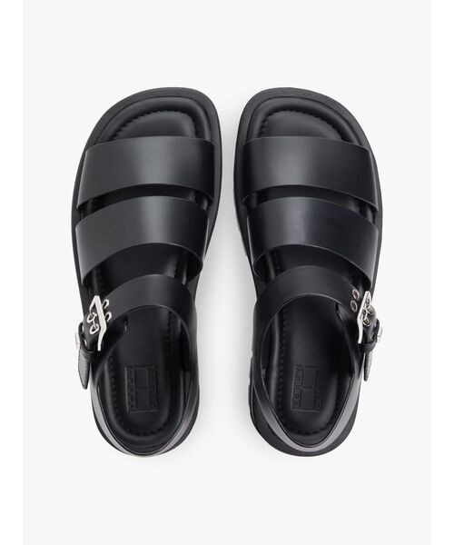 tommy jeans（トミー ジーンズ）の「ストラップレザーマックスサンダル（サンダル・レディース・ブラック・24.5cm/23.5cm/24cm/23cm）」の3枚目の写真