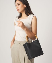バンブーハンドル」に該当するレディースのトートバッグファッション