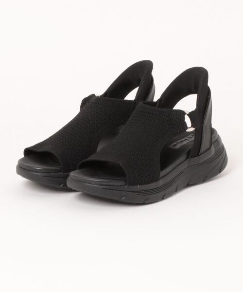 Piedi Nudi(ピエディヌーディ)の「Fit Partner / ハンズフリータイプ 厚底クッション スポーツサンダル(サンダル・レディース・ピンク/グレー/ブラック・M/S/LL/L)」の2枚目の写真
