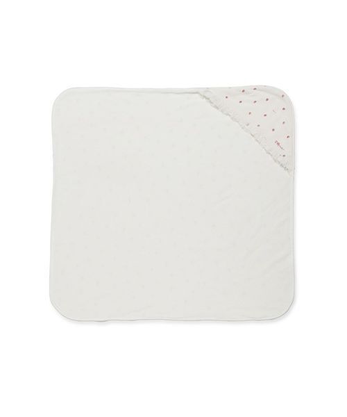 gelato pique（ジェラートピケ）の「【ラッピング済み】【BABY】ストロベリー柄チュールブランケット&スタイSET（ベビーギフト・キッズ・オフホワイト・F）」の5枚目の写真