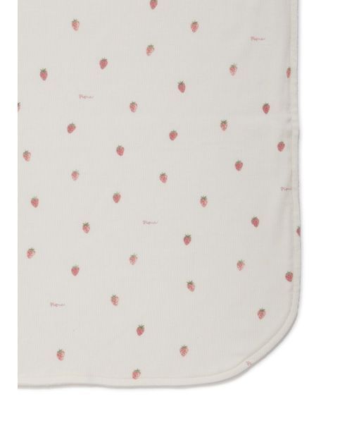 gelato pique（ジェラートピケ）の「【ラッピング済み】【BABY】ストロベリー柄チュールブランケット&スタイSET（ベビーギフト・キッズ・オフホワイト・F）」の6枚目の写真