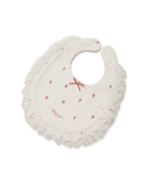 gelato pique（ジェラートピケ）の「【ラッピング済み】【BABY】ストロベリー柄チュールブランケット&スタイSET（ベビーギフト・キッズ・オフホワイト・F）」の15枚目の写真