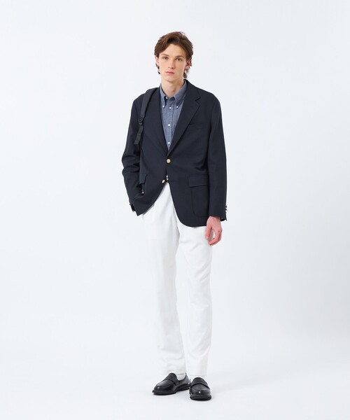 MACKINTOSH PHILOSOPHY(マッキントッシュ フィロソフィー)の「シャンブレー/ストライプ リラックスボタンダウンシャツ(シャツ/ブラウス・メンズ・ブルー系その他7/ベージュ系その他2/ブルー系その他3・38/40)」の6枚目の写真