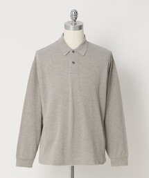 ＜LOEFF＞ピケ  ロングスリーブ ポロシャツ UNISEX