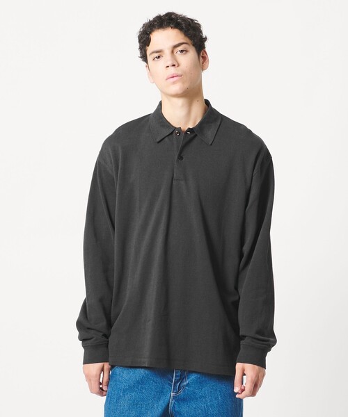 LOEFF(ロエフ)の「<LOEFF>ピケ ロングスリーブ ポロシャツ UNISEX(ポロシャツ・レディース・ダークグレー/ナチュラル/グレー系・0/1/2)」の10枚目の写真