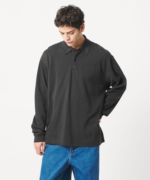 LOEFF(ロエフ)の「<LOEFF>ピケ ロングスリーブ ポロシャツ UNISEX(ポロシャツ・レディース・ダークグレー/ナチュラル/グレー系・0/1/2)」の11枚目の写真
