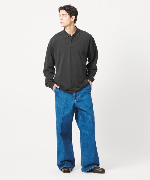 LOEFF(ロエフ)の「<LOEFF>ピケ ロングスリーブ ポロシャツ UNISEX(ポロシャツ・レディース・ダークグレー/ナチュラル/グレー系・0/1/2)」の12枚目の写真