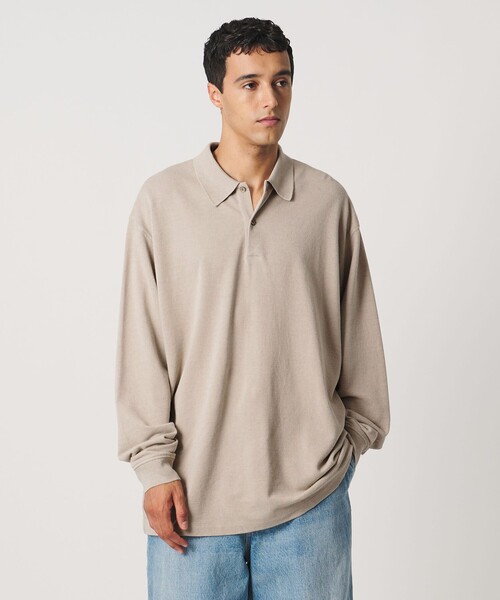LOEFF(ロエフ)の「<LOEFF>ピケ ロングスリーブ ポロシャツ UNISEX(ポロシャツ・レディース・ダークグレー/ナチュラル/グレー系・0/1/2)」の14枚目の写真