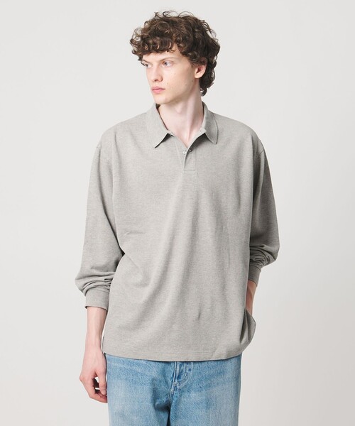 LOEFF(ロエフ)の「<LOEFF>ピケ ロングスリーブ ポロシャツ UNISEX(ポロシャツ・レディース・ダークグレー/ナチュラル/グレー系・0/1/2)」の16枚目の写真