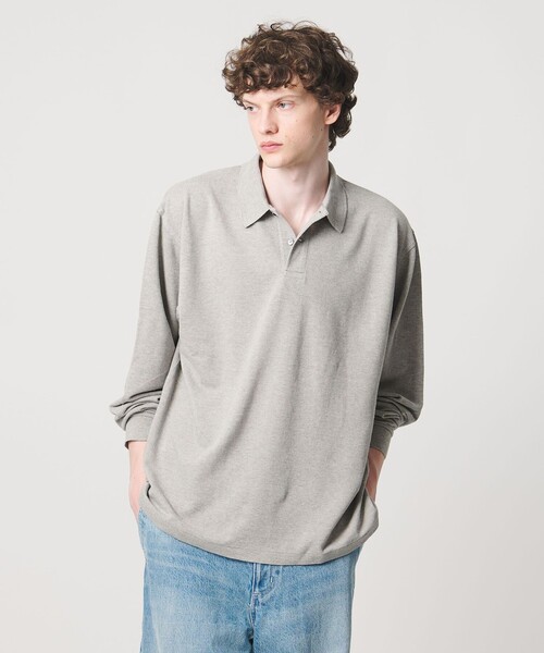 LOEFF(ロエフ)の「<LOEFF>ピケ ロングスリーブ ポロシャツ UNISEX(ポロシャツ・レディース・ダークグレー/ナチュラル/グレー系・0/1/2)」の17枚目の写真