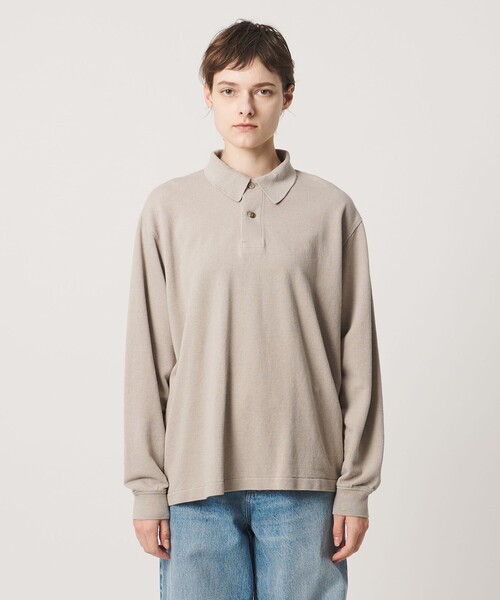 LOEFF(ロエフ)の「<LOEFF>ピケ ロングスリーブ ポロシャツ UNISEX(ポロシャツ・レディース・ダークグレー/ナチュラル/グレー系・0/1/2)」の19枚目の写真