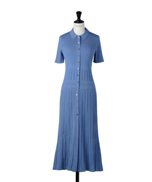 ワンピース Eyelet Polo Knit Dress Her lip to（ハーリップトゥー）の「Eyelet Polo Knit Dress
