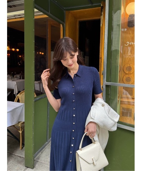 Her lip to（ハーリップトゥー）の「Eyelet Polo Knit Dress