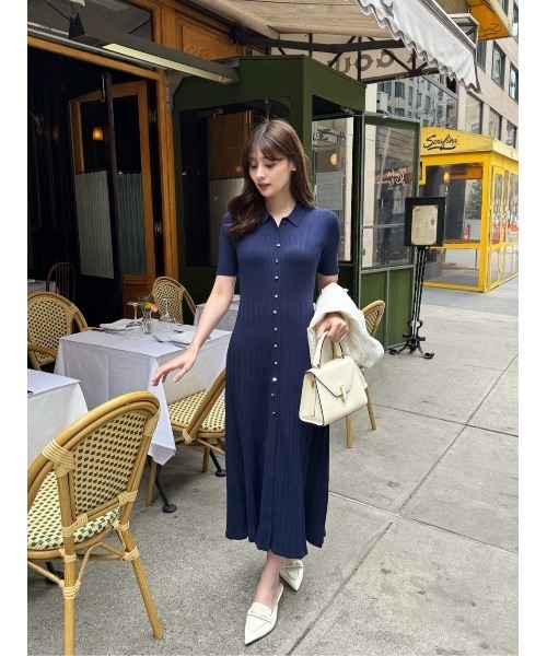 Her lip to（ハーリップトゥー）の「Eyelet Polo Knit Dress