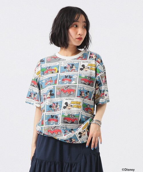 別注】Champion / ミッキーマウス＆ミニーマウス / Tシャツ（Tシャツ