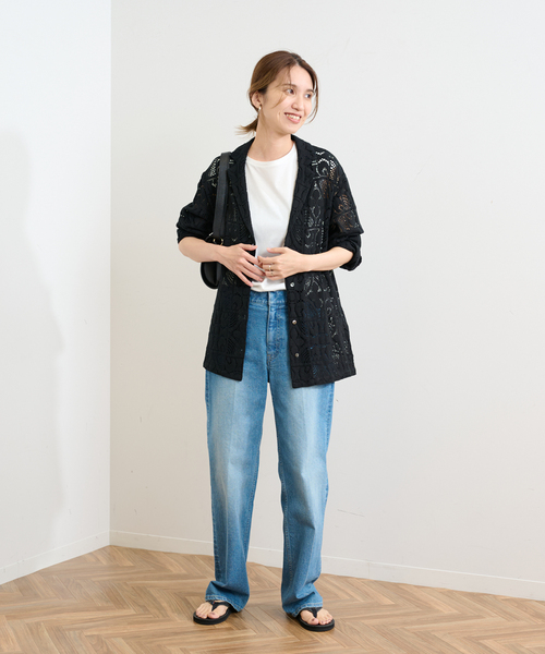 FRAMeWORK（フレームワーク）の「≪WEB限定 / 追加≫レースシャツ（シャツ/ブラウス・レディース・ブラック/アイボリー・FREE）」の3枚目の写真