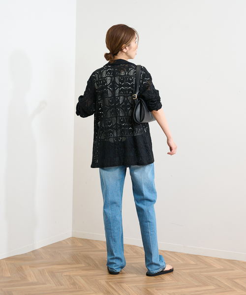 FRAMeWORK（フレームワーク）の「≪WEB限定 / 追加≫レースシャツ（シャツ/ブラウス・レディース・ブラック/アイボリー・FREE）」の5枚目の写真