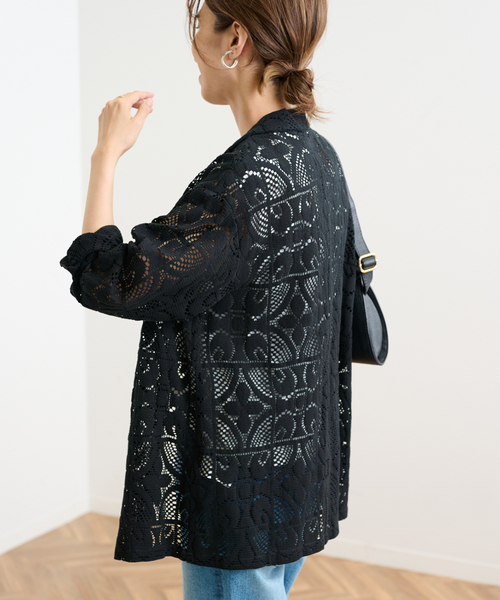 FRAMeWORK（フレームワーク）の「≪WEB限定 / 追加≫レースシャツ（シャツ/ブラウス・レディース・ブラック/アイボリー・FREE）」の7枚目の写真