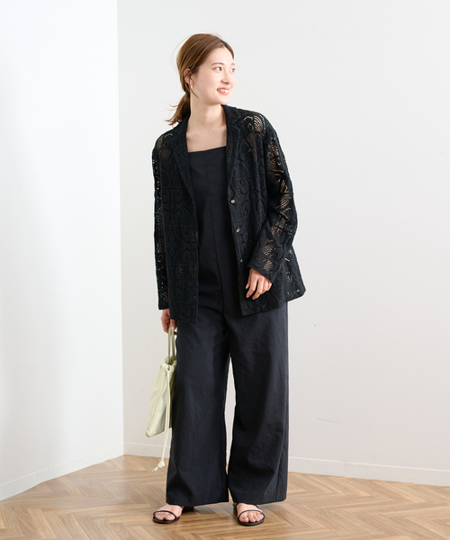 FRAMeWORK（フレームワーク）の「≪WEB限定 / 追加≫レースシャツ（シャツ/ブラウス・レディース・ブラック/アイボリー・FREE）」の9枚目の写真