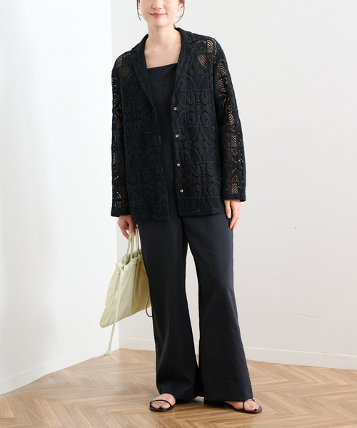 FRAMeWORK（フレームワーク）の「≪WEB限定 / 追加≫レースシャツ（シャツ/ブラウス・レディース・ブラック/アイボリー・FREE）」の10枚目の写真