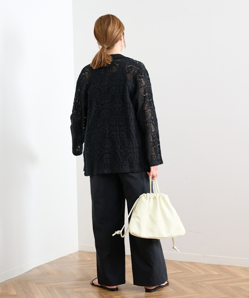 FRAMeWORK（フレームワーク）の「≪WEB限定 / 追加≫レースシャツ（シャツ/ブラウス・レディース・ブラック/アイボリー・FREE）」の12枚目の写真