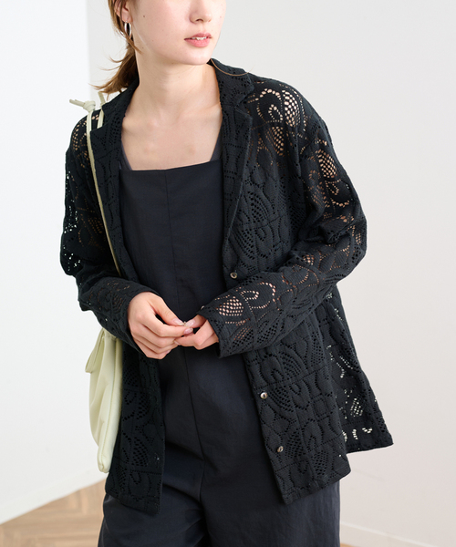 FRAMeWORK（フレームワーク）の「≪WEB限定 / 追加≫レースシャツ（シャツ/ブラウス・レディース・ブラック/アイボリー・FREE）」の13枚目の写真