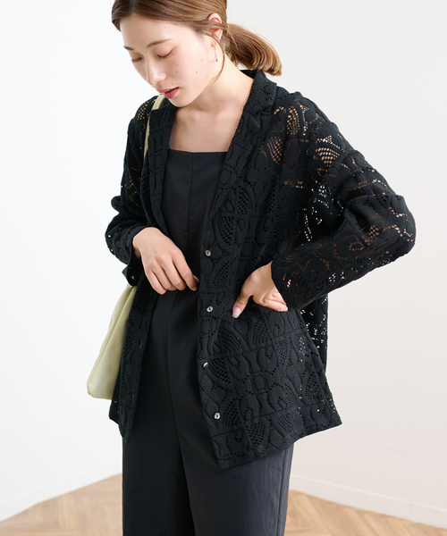 FRAMeWORK（フレームワーク）の「≪WEB限定 / 追加≫レースシャツ（シャツ/ブラウス・レディース・ブラック/アイボリー・FREE）」の14枚目の写真