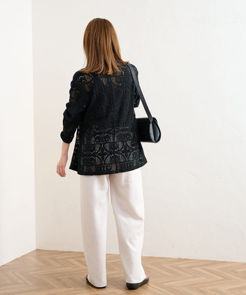 FRAMeWORK（フレームワーク）の「≪WEB限定 / 追加≫レースシャツ（シャツ/ブラウス・レディース・ブラック/アイボリー・FREE）」の21枚目の写真