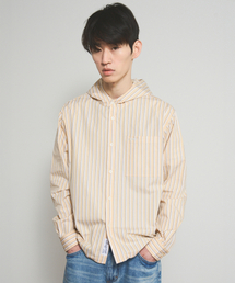 Hooded Paneled Shirts - Yellow